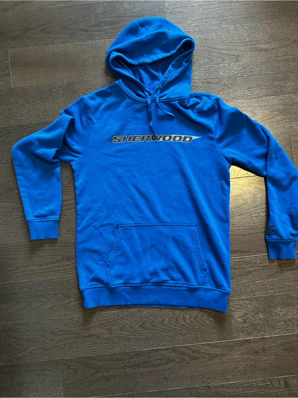 Sherwood Hockey Hoodie - Royal Blue - Size Medium (20" Pit / 26" Length)
